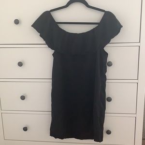 🧡 Glam Black Ruffle Dress